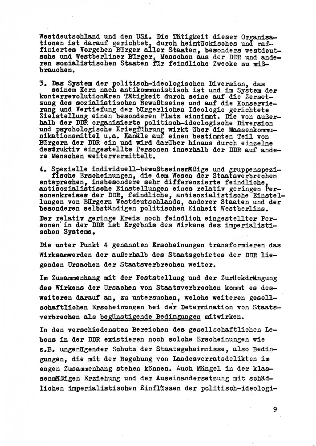 Strafrecht der DDR (Deutsche Demokratische Republik), Besonderer Teil, Lehrmaterial, Heft 2 1969, Seite 9 (Strafr. DDR BT Lehrmat. H. 2 1969, S. 9)