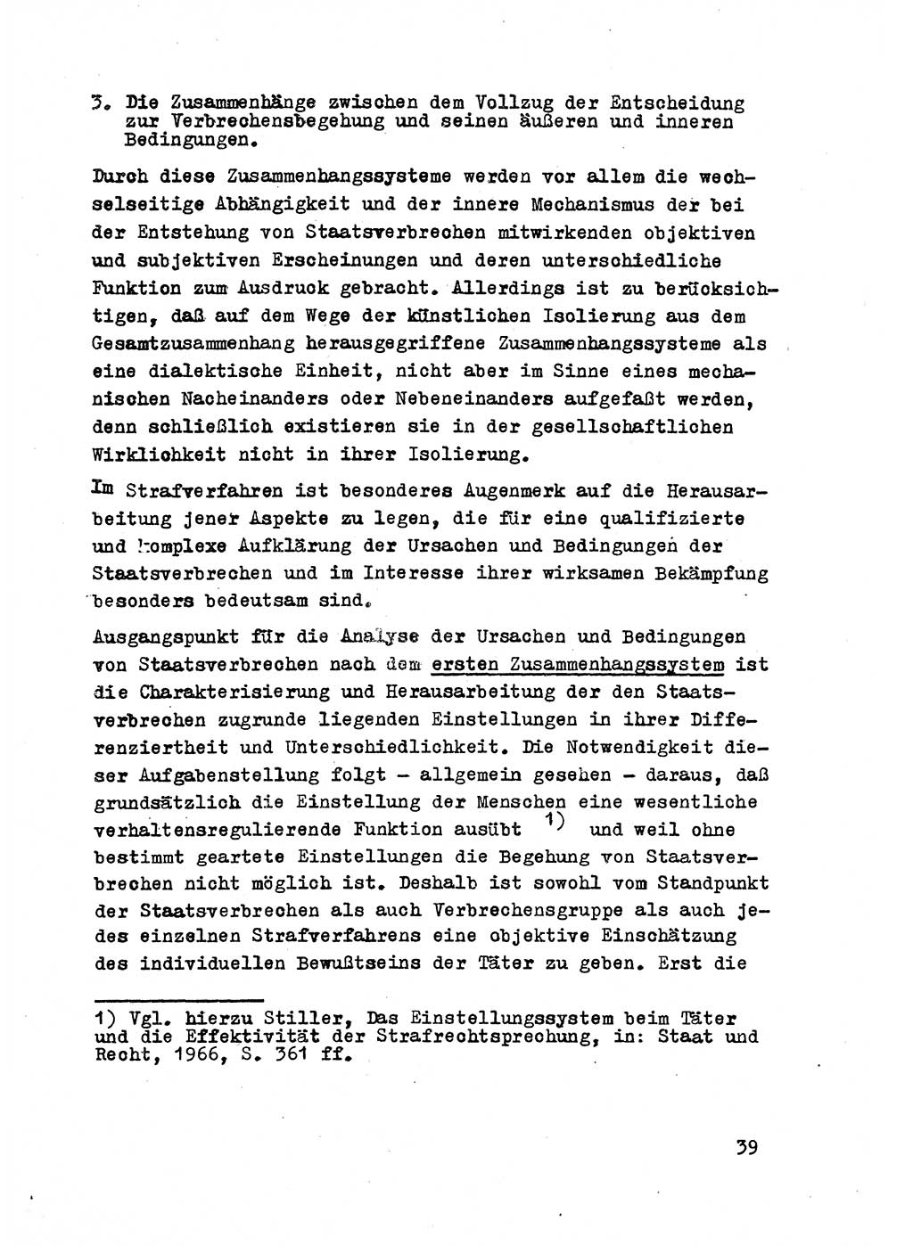 Strafrecht der DDR (Deutsche Demokratische Republik), Besonderer Teil, Lehrmaterial, Heft 2 1969, Seite 39 (Strafr. DDR BT Lehrmat. H. 2 1969, S. 39)