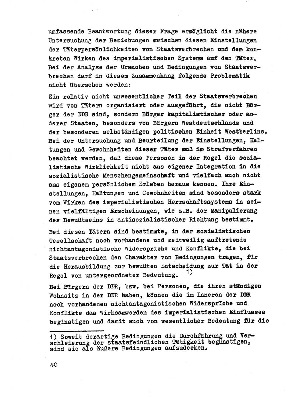 Strafrecht der DDR (Deutsche Demokratische Republik), Besonderer Teil, Lehrmaterial, Heft 2 1969, Seite 40 (Strafr. DDR BT Lehrmat. H. 2 1969, S. 40)