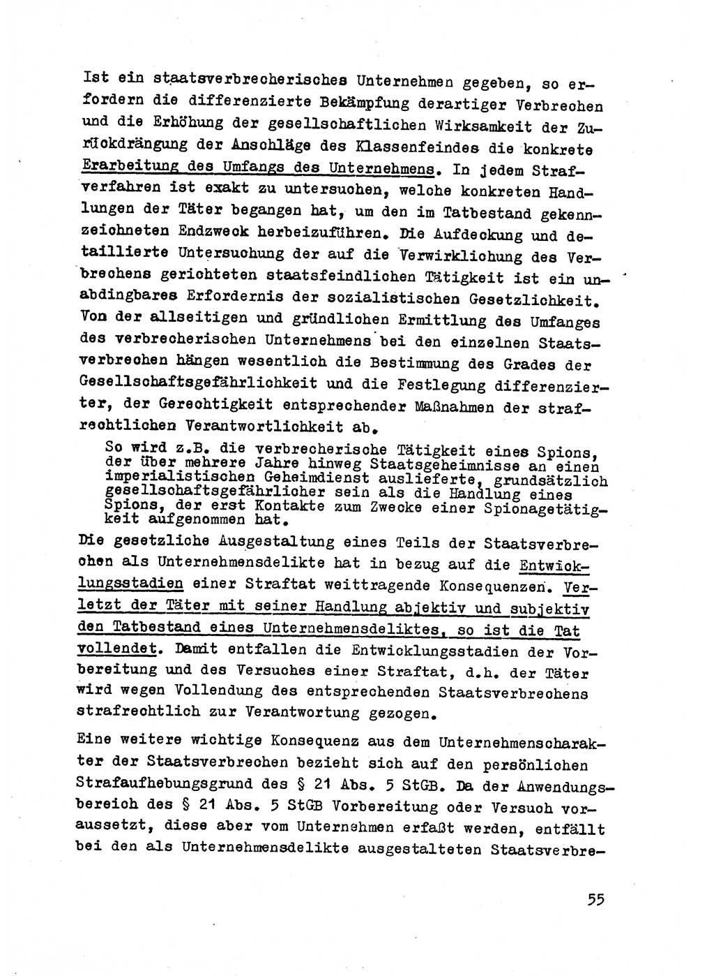 Strafrecht der DDR (Deutsche Demokratische Republik), Besonderer Teil, Lehrmaterial, Heft 2 1969, Seite 55 (Strafr. DDR BT Lehrmat. H. 2 1969, S. 55)