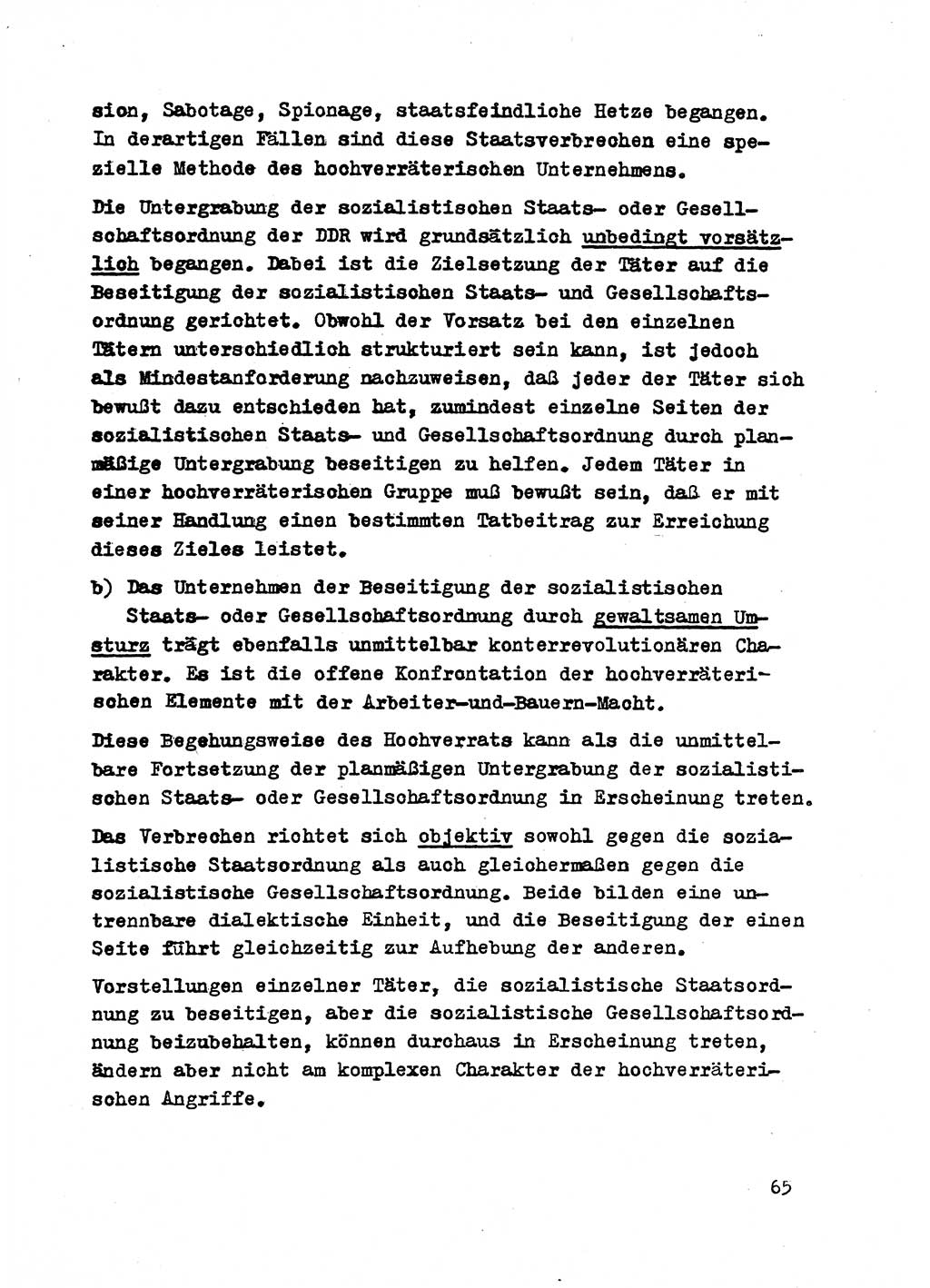 Strafrecht der DDR (Deutsche Demokratische Republik), Besonderer Teil, Lehrmaterial, Heft 2 1969, Seite 65 (Strafr. DDR BT Lehrmat. H. 2 1969, S. 65)