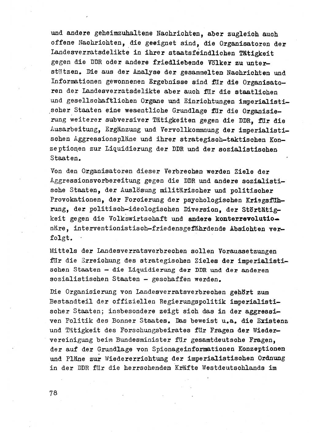 Strafrecht der DDR (Deutsche Demokratische Republik), Besonderer Teil, Lehrmaterial, Heft 2 1969, Seite 78 (Strafr. DDR BT Lehrmat. H. 2 1969, S. 78)