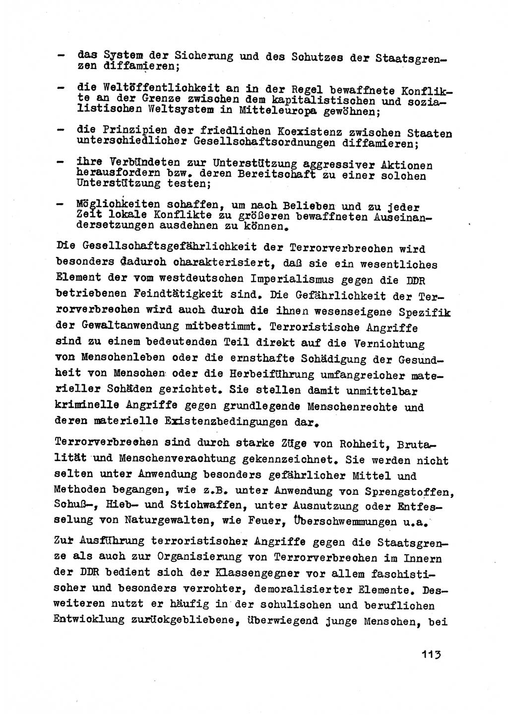Strafrecht der DDR (Deutsche Demokratische Republik), Besonderer Teil, Lehrmaterial, Heft 2 1969, Seite 113 (Strafr. DDR BT Lehrmat. H. 2 1969, S. 113)