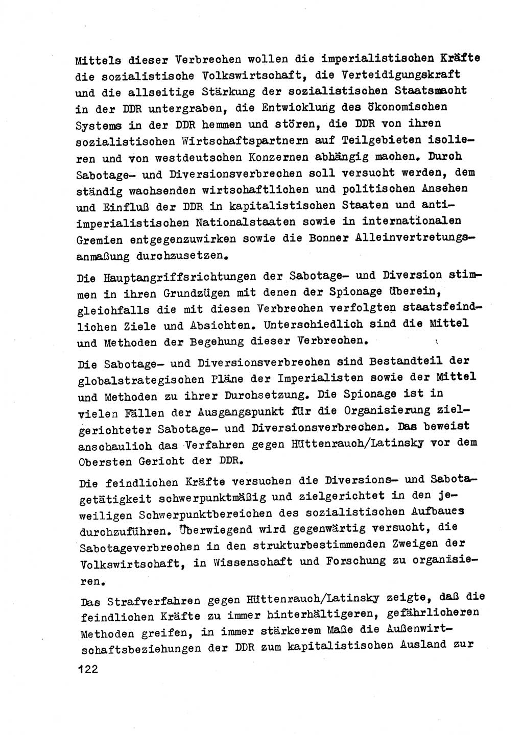 Strafrecht der DDR (Deutsche Demokratische Republik), Besonderer Teil, Lehrmaterial, Heft 2 1969, Seite 122 (Strafr. DDR BT Lehrmat. H. 2 1969, S. 122)