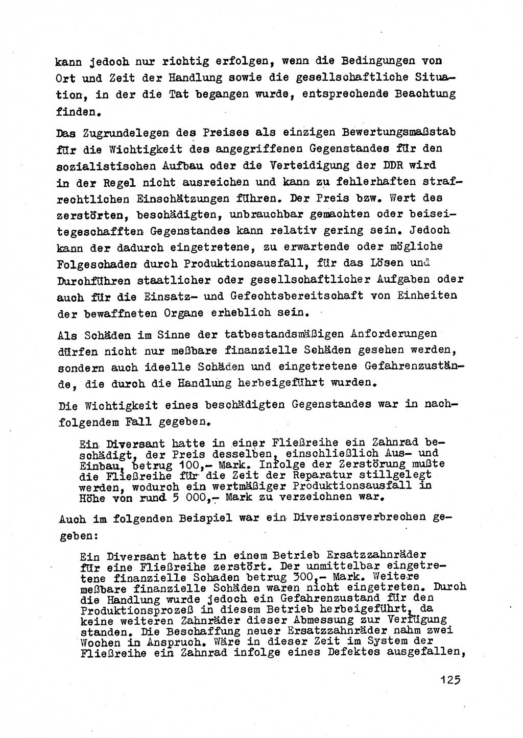 Strafrecht der DDR (Deutsche Demokratische Republik), Besonderer Teil, Lehrmaterial, Heft 2 1969, Seite 125 (Strafr. DDR BT Lehrmat. H. 2 1969, S. 125)