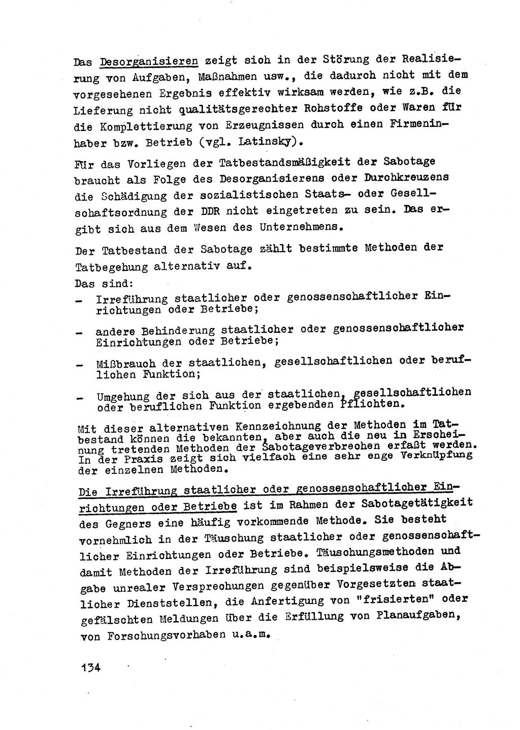Strafrecht der DDR (Deutsche Demokratische Republik), Besonderer Teil, Lehrmaterial, Heft 2 1969, Seite 134 (Strafr. DDR BT Lehrmat. H. 2 1969, S. 134)