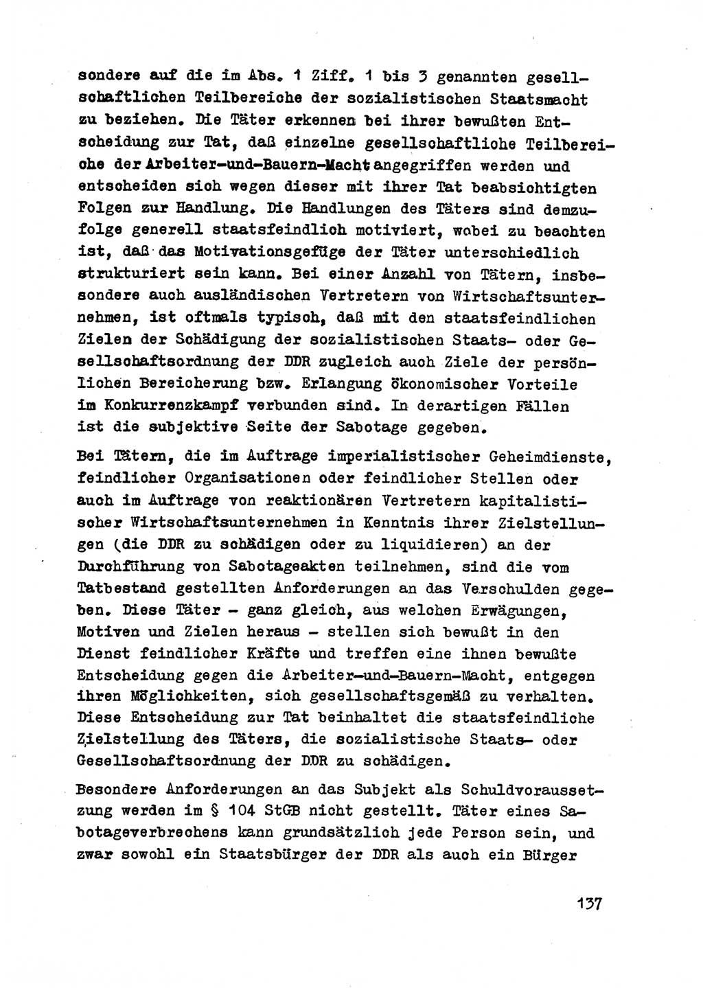 Strafrecht der DDR (Deutsche Demokratische Republik), Besonderer Teil, Lehrmaterial, Heft 2 1969, Seite 137 (Strafr. DDR BT Lehrmat. H. 2 1969, S. 137)