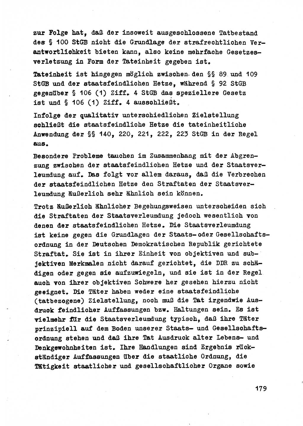 Strafrecht der DDR (Deutsche Demokratische Republik), Besonderer Teil, Lehrmaterial, Heft 2 1969, Seite 179 (Strafr. DDR BT Lehrmat. H. 2 1969, S. 179)