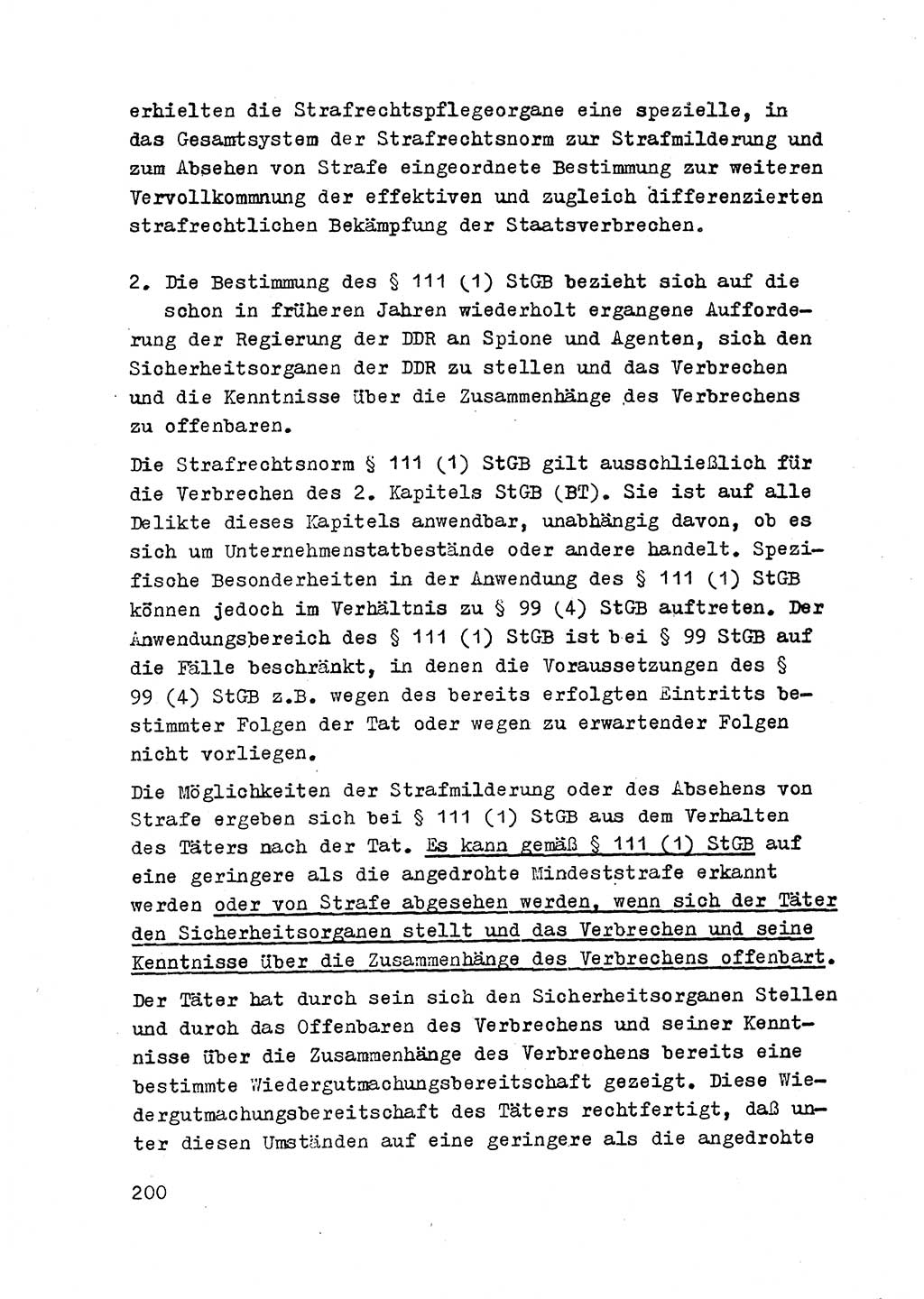 Strafrecht der DDR (Deutsche Demokratische Republik), Besonderer Teil, Lehrmaterial, Heft 2 1969, Seite 200 (Strafr. DDR BT Lehrmat. H. 2 1969, S. 200)