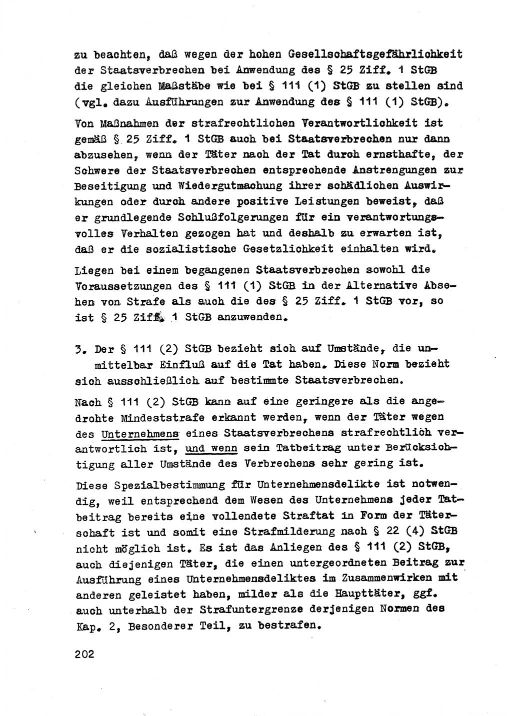 Strafrecht der DDR (Deutsche Demokratische Republik), Besonderer Teil, Lehrmaterial, Heft 2 1969, Seite 202 (Strafr. DDR BT Lehrmat. H. 2 1969, S. 202)