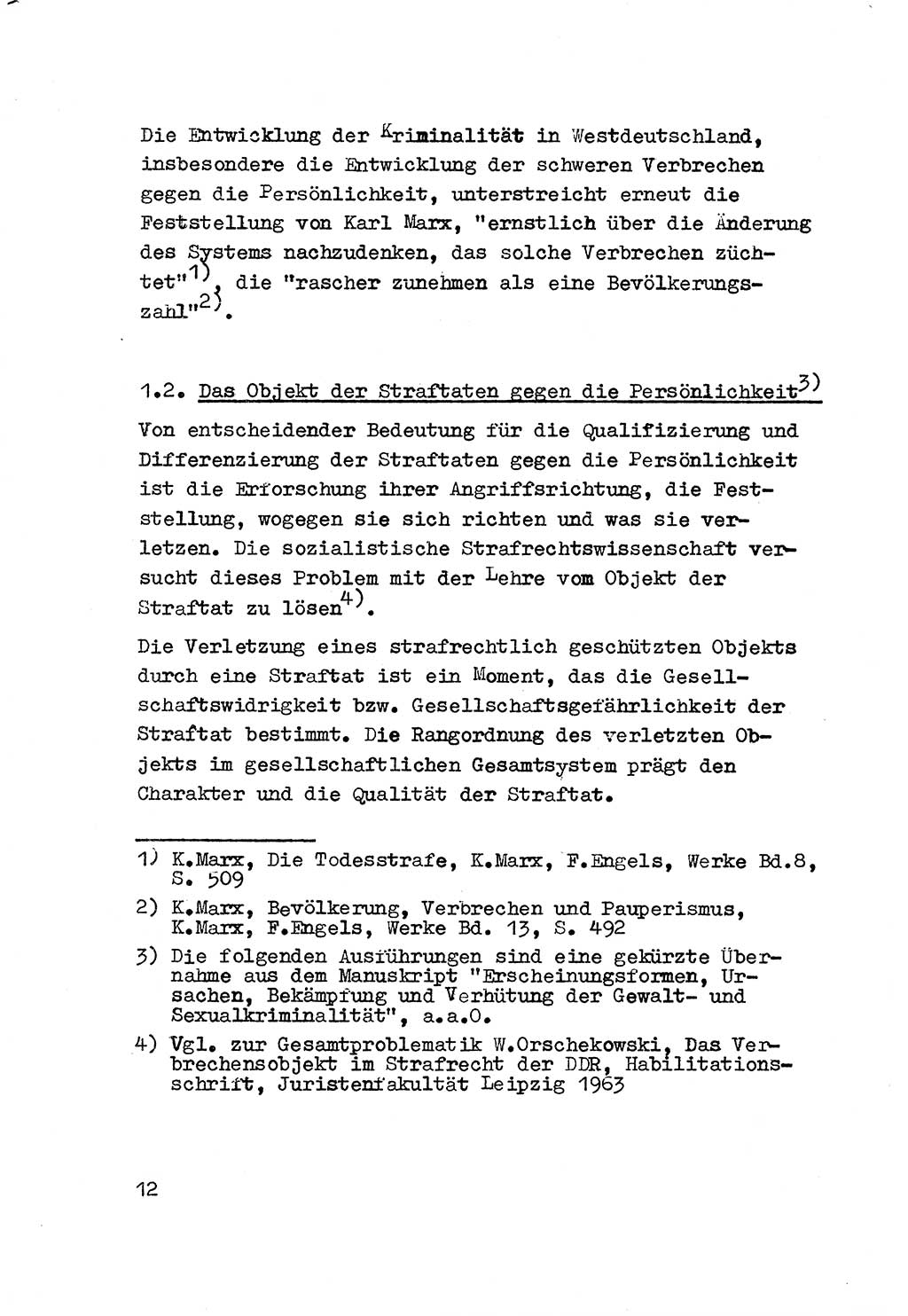 Strafrecht der DDR (Deutsche Demokratische Republik), Besonderer Teil, Lehrmaterial, Heft 3 1969, Seite 12 (Strafr. DDR BT Lehrmat. H. 3 1969, S. 12)