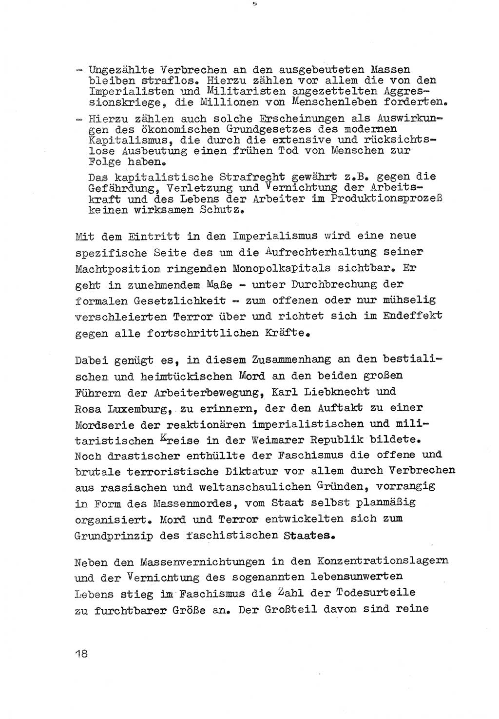 Strafrecht der DDR (Deutsche Demokratische Republik), Besonderer Teil, Lehrmaterial, Heft 3 1969, Seite 18 (Strafr. DDR BT Lehrmat. H. 3 1969, S. 18)