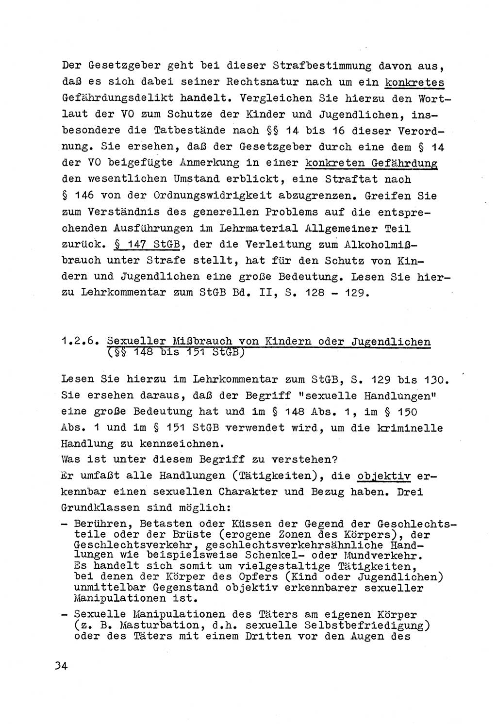 Strafrecht der DDR (Deutsche Demokratische Republik), Besonderer Teil, Lehrmaterial, Heft 4 1969, Seite 34 (Strafr. DDR BT Lehrmat. H. 4 1969, S. 34)