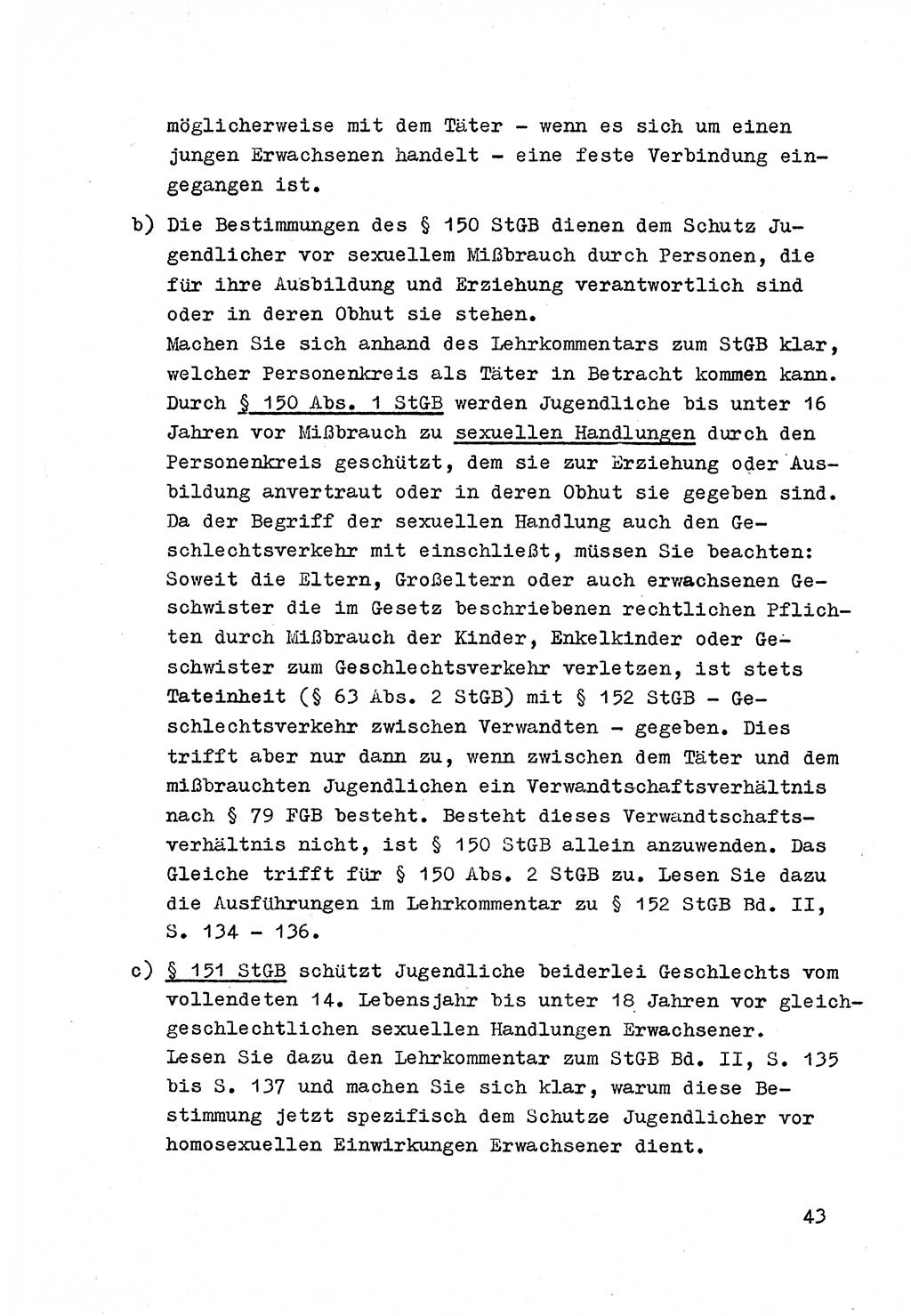 Strafrecht der DDR (Deutsche Demokratische Republik), Besonderer Teil, Lehrmaterial, Heft 4 1969, Seite 43 (Strafr. DDR BT Lehrmat. H. 4 1969, S. 43)