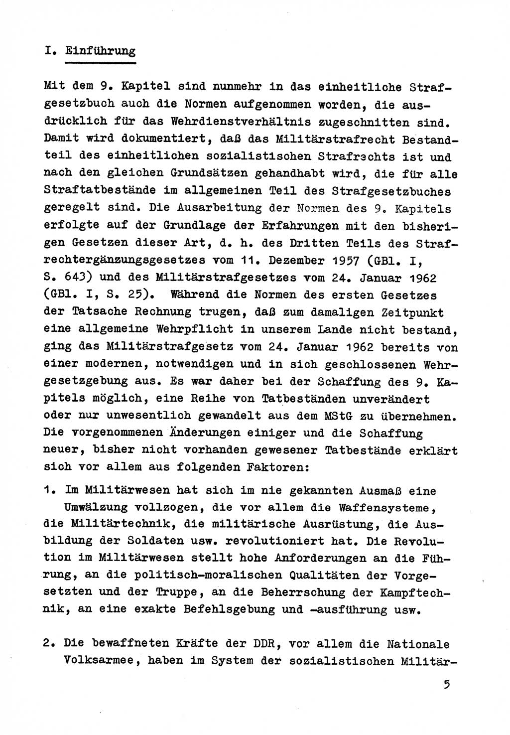 Strafrecht der DDR (Deutsche Demokratische Republik), Besonderer Teil, Lehrmaterial, Heft 9 1969, Seite 5 (Strafr. DDR BT Lehrmat. H. 9 1969, S. 5)