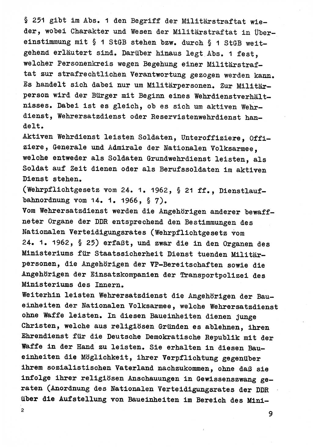 Strafrecht der DDR (Deutsche Demokratische Republik), Besonderer Teil, Lehrmaterial, Heft 9 1969, Seite 9 (Strafr. DDR BT Lehrmat. H. 9 1969, S. 9)