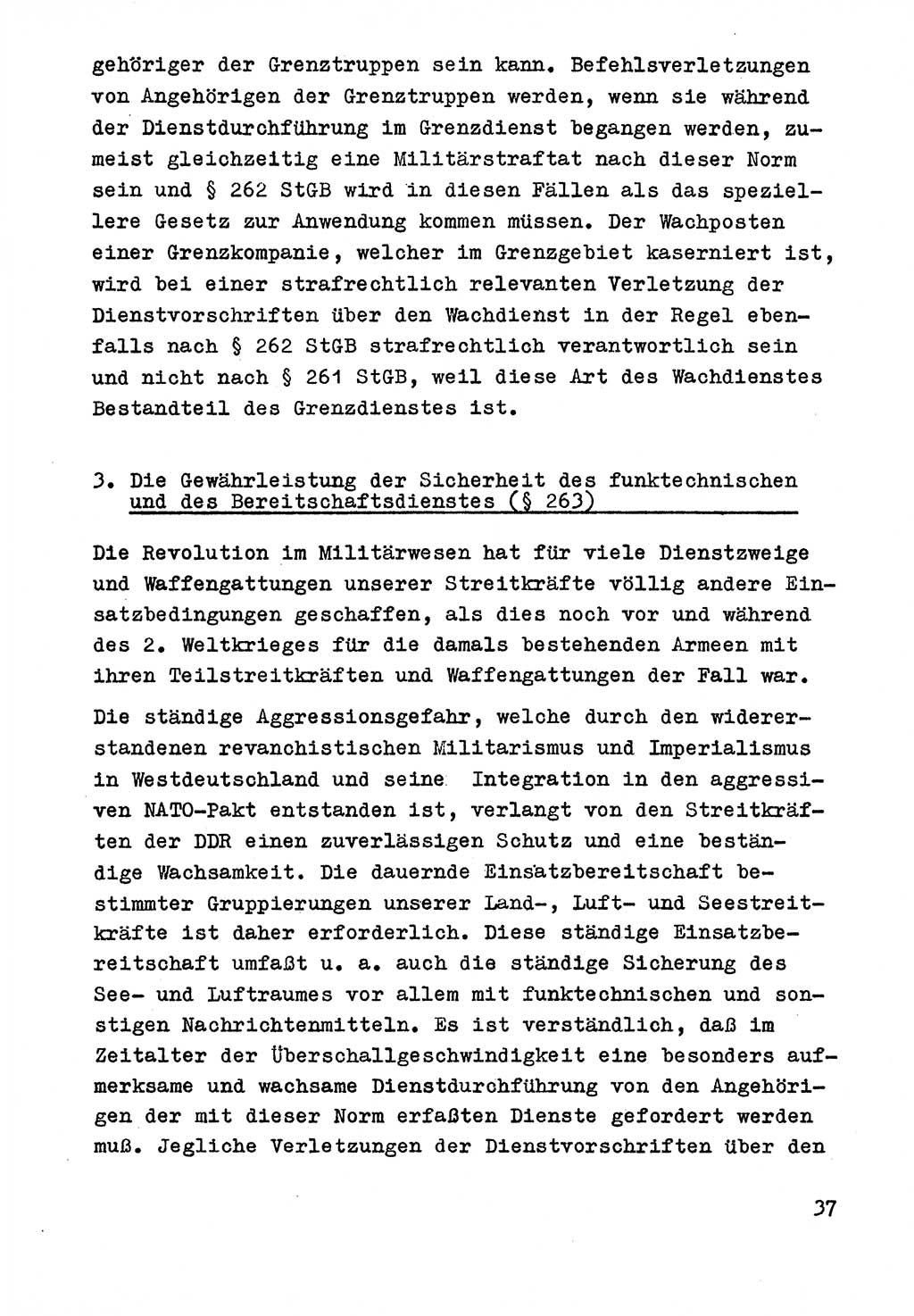 Strafrecht der DDR (Deutsche Demokratische Republik), Besonderer Teil, Lehrmaterial, Heft 9 1969, Seite 37 (Strafr. DDR BT Lehrmat. H. 9 1969, S. 37)