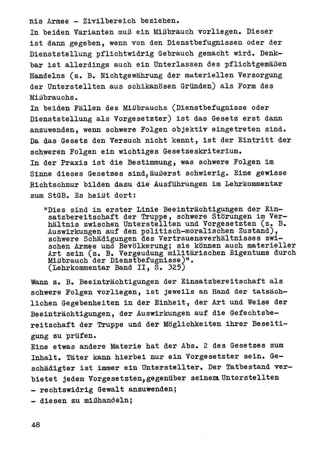 Strafrecht der DDR (Deutsche Demokratische Republik), Besonderer Teil, Lehrmaterial, Heft 9 1969, Seite 48 (Strafr. DDR BT Lehrmat. H. 9 1969, S. 48)