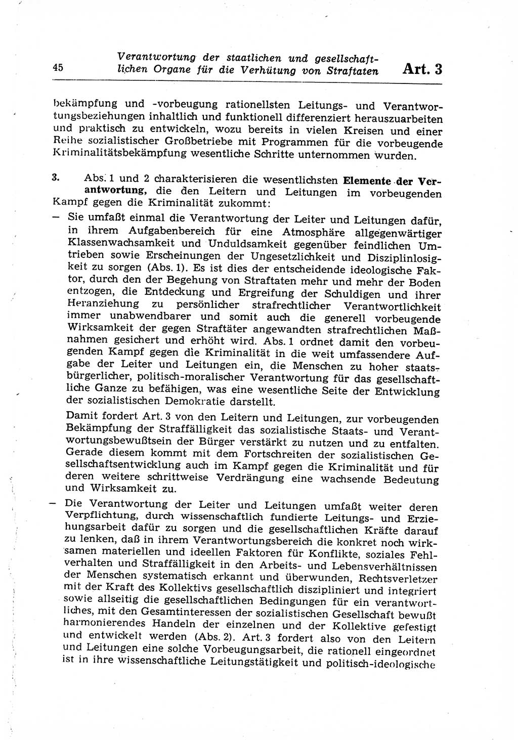 Strafrecht der Deutschen Demokratischen Republik (DDR), Lehrkommentar zum Strafgesetzbuch (StGB), Allgemeiner Teil 1969, Seite 45 (Strafr. DDR Lehrkomm. StGB AT 1969, S. 45)