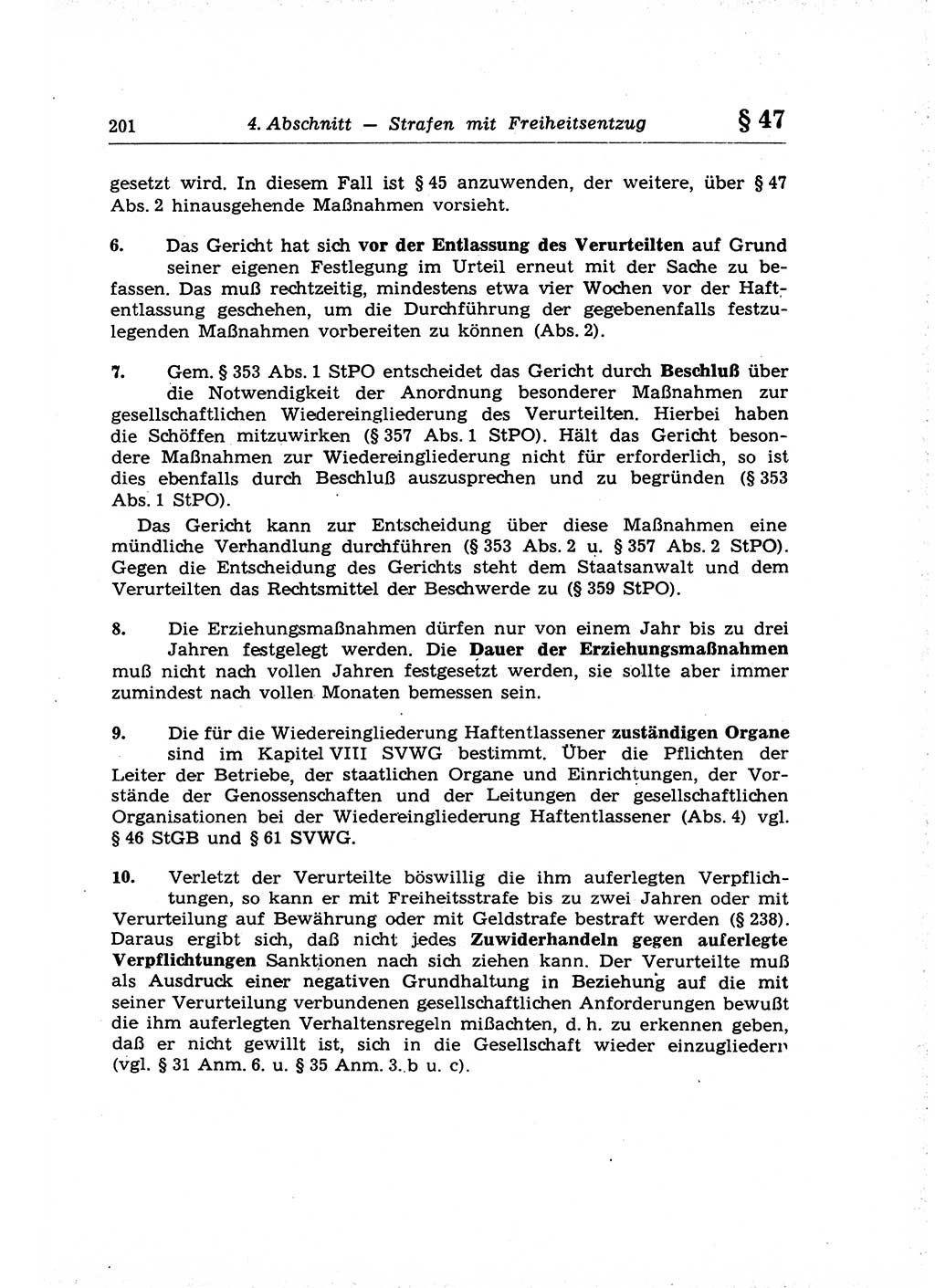 Strafrecht der Deutschen Demokratischen Republik (DDR), Lehrkommentar zum Strafgesetzbuch (StGB), Allgemeiner Teil 1969, Seite 201 (Strafr. DDR Lehrkomm. StGB AT 1969, S. 201)