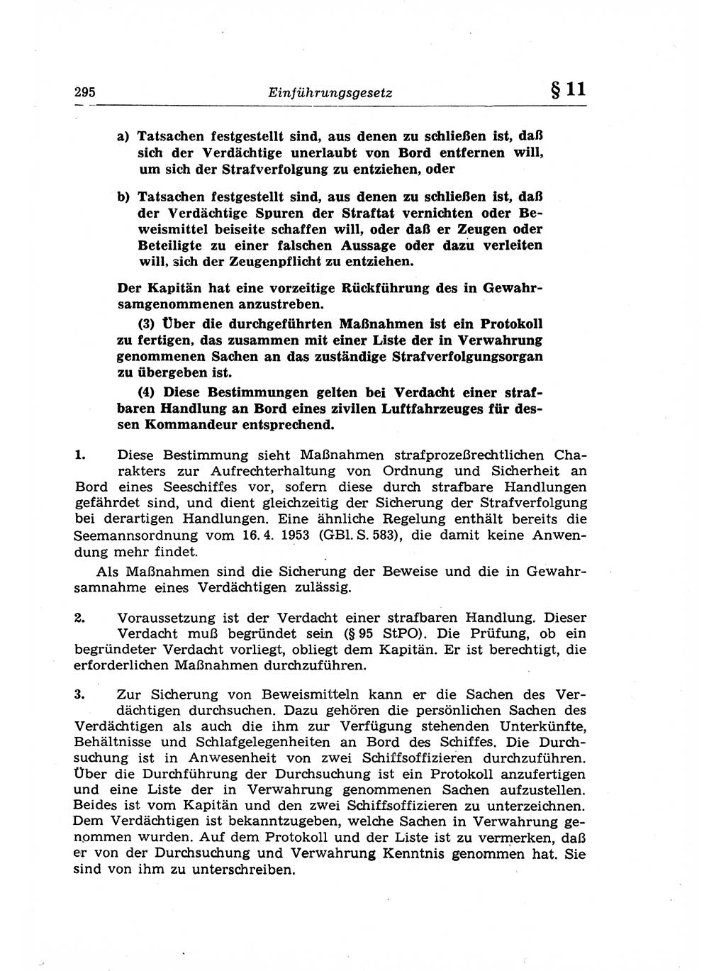 Strafrecht der Deutschen Demokratischen Republik (DDR), Lehrkommentar zum Strafgesetzbuch (StGB), Allgemeiner Teil 1969, Seite 295 (Strafr. DDR Lehrkomm. StGB AT 1969, S. 295)