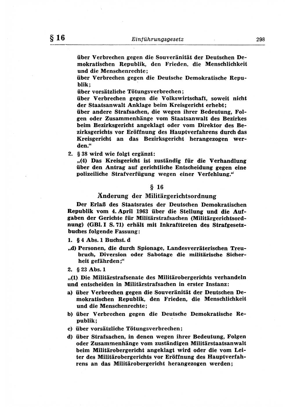 Strafrecht der Deutschen Demokratischen Republik (DDR), Lehrkommentar zum Strafgesetzbuch (StGB), Allgemeiner Teil 1969, Seite 298 (Strafr. DDR Lehrkomm. StGB AT 1969, S. 298)