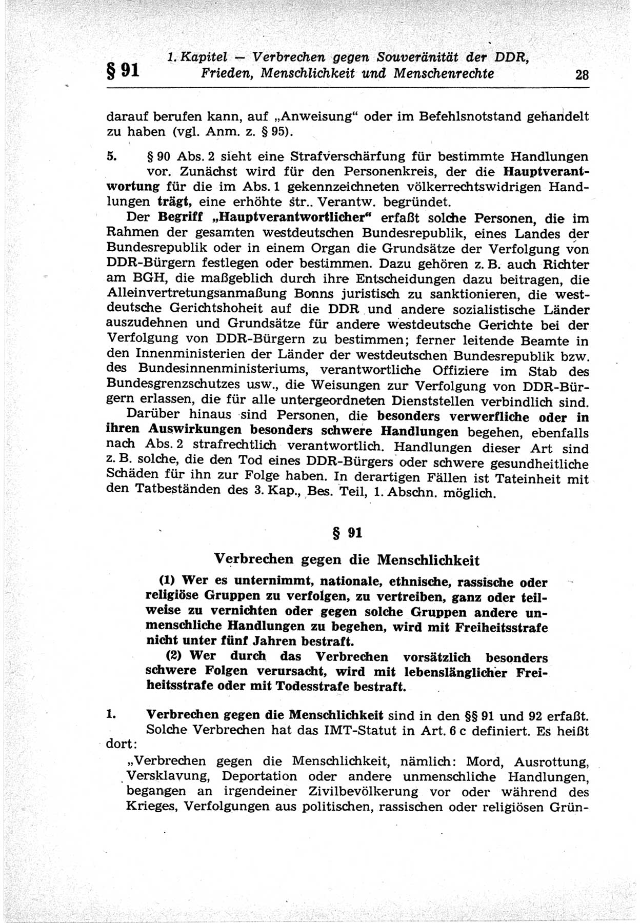 Strafrecht der Deutschen Demokratischen Republik (DDR), Lehrkommentar zum Strafgesetzbuch (StGB), Besonderer Teil 1969, Seite 28 (Strafr. DDR Lehrkomm. StGB BT 1969, S. 28)