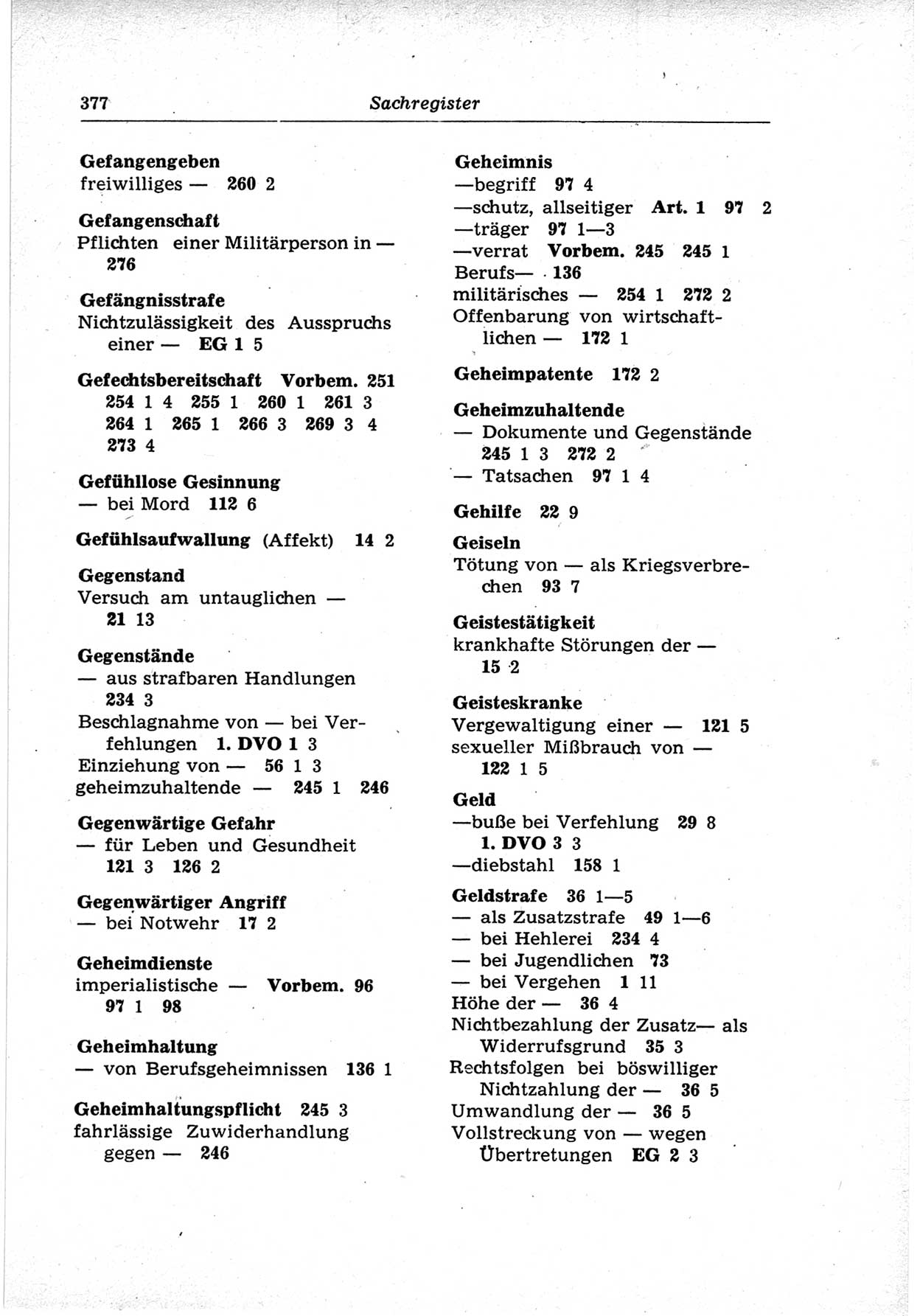 Strafrecht der Deutschen Demokratischen Republik (DDR), Lehrkommentar zum Strafgesetzbuch (StGB), Besonderer Teil 1969, Seite 377 (Strafr. DDR Lehrkomm. StGB BT 1969, S. 377)