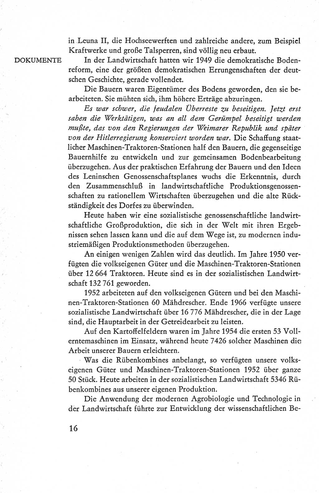 Verfassung der Deutschen Demokratischen Republik (DDR), Dokumente, Kommentar 1969, Band 1, Seite 16 (Verf. DDR Dok. Komm. 1969, Bd. 1, S. 16)
