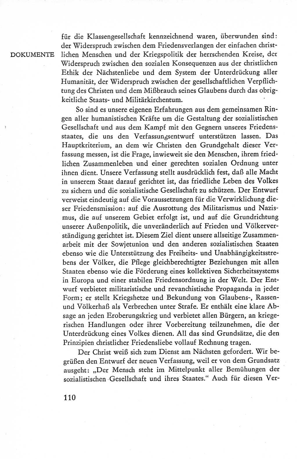 Verfassung der Deutschen Demokratischen Republik (DDR), Dokumente, Kommentar 1969, Band 1, Seite 110 (Verf. DDR Dok. Komm. 1969, Bd. 1, S. 110)