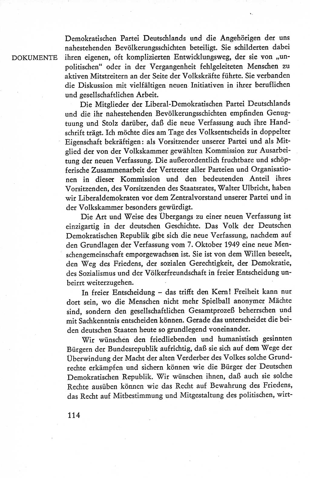 Verfassung der Deutschen Demokratischen Republik (DDR), Dokumente, Kommentar 1969, Band 1, Seite 114 (Verf. DDR Dok. Komm. 1969, Bd. 1, S. 114)