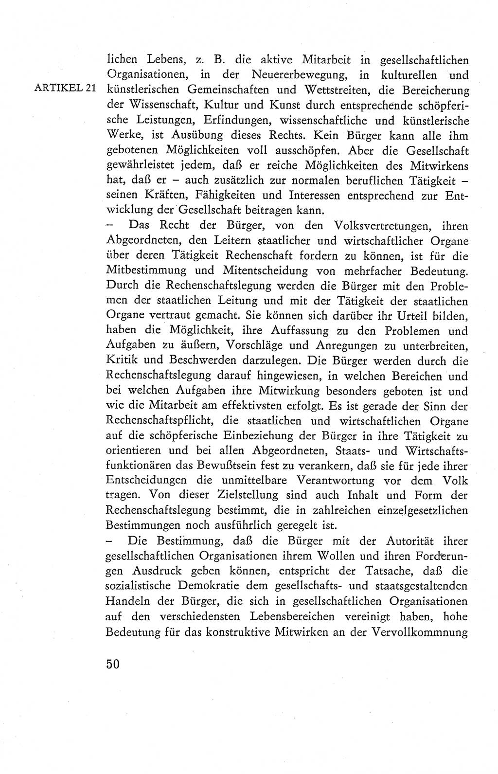 Verfassung der Deutschen Demokratischen Republik (DDR), Dokumente, Kommentar 1969, Band 2, Seite 50 (Verf. DDR Dok. Komm. 1969, Bd. 2, S. 50)