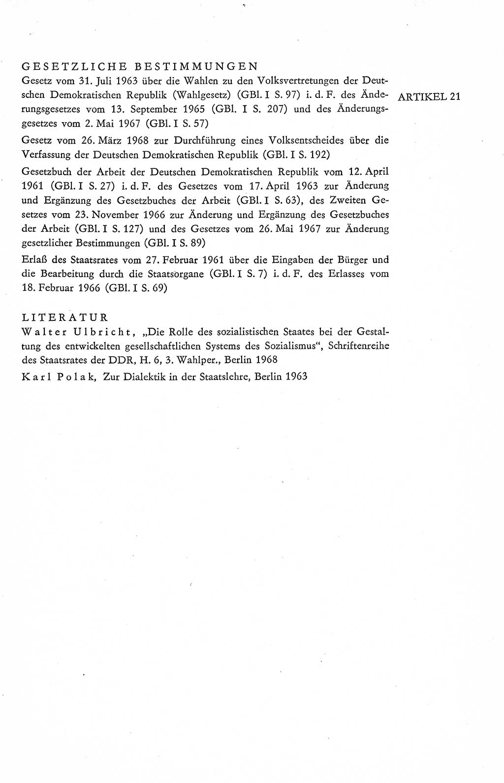 Verfassung der Deutschen Demokratischen Republik (DDR), Dokumente, Kommentar 1969, Band 2, Seite 53 (Verf. DDR Dok. Komm. 1969, Bd. 2, S. 53)