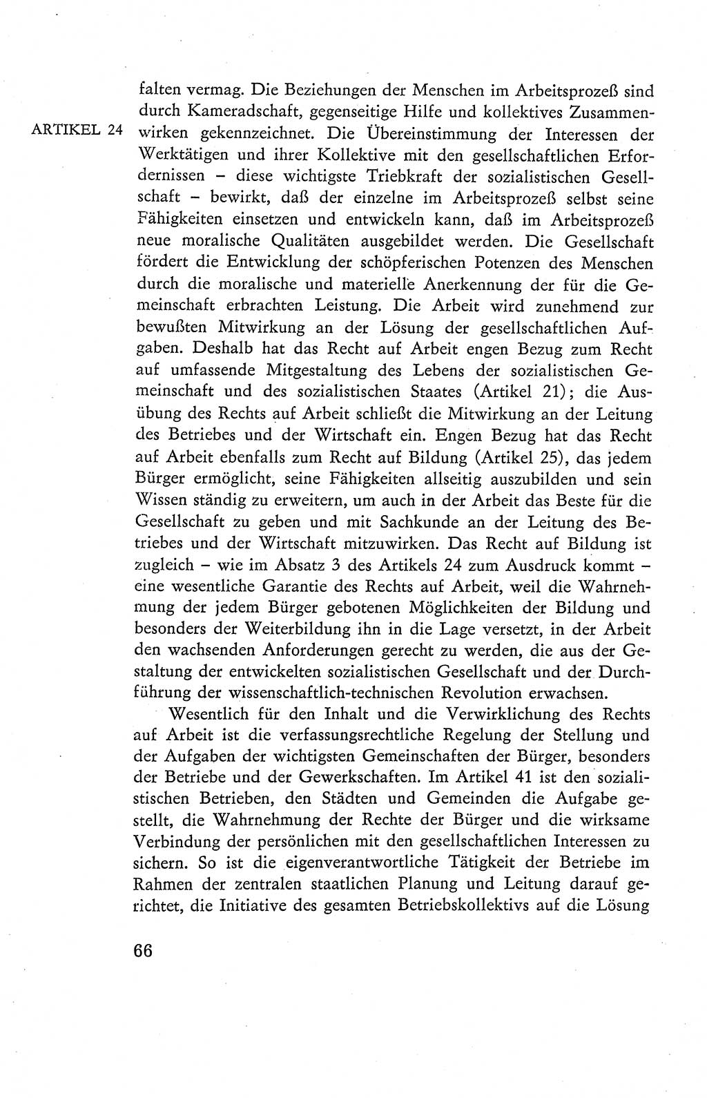 Verfassung der Deutschen Demokratischen Republik (DDR), Dokumente, Kommentar 1969, Band 2, Seite 66 (Verf. DDR Dok. Komm. 1969, Bd. 2, S. 66)