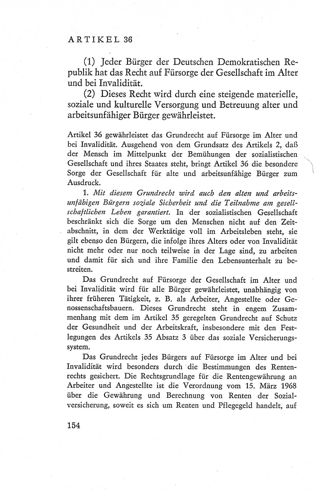 Verfassung der Deutschen Demokratischen Republik (DDR), Dokumente, Kommentar 1969, Band 2, Seite 154 (Verf. DDR Dok. Komm. 1969, Bd. 2, S. 154)