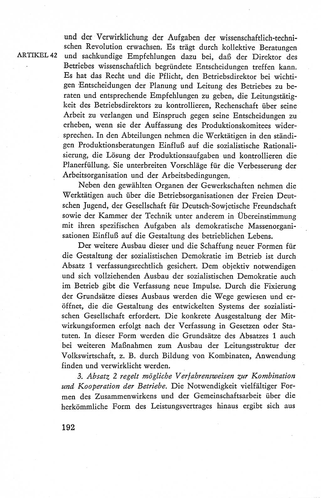 Verfassung der Deutschen Demokratischen Republik (DDR), Dokumente, Kommentar 1969, Band 2, Seite 192 (Verf. DDR Dok. Komm. 1969, Bd. 2, S. 192)