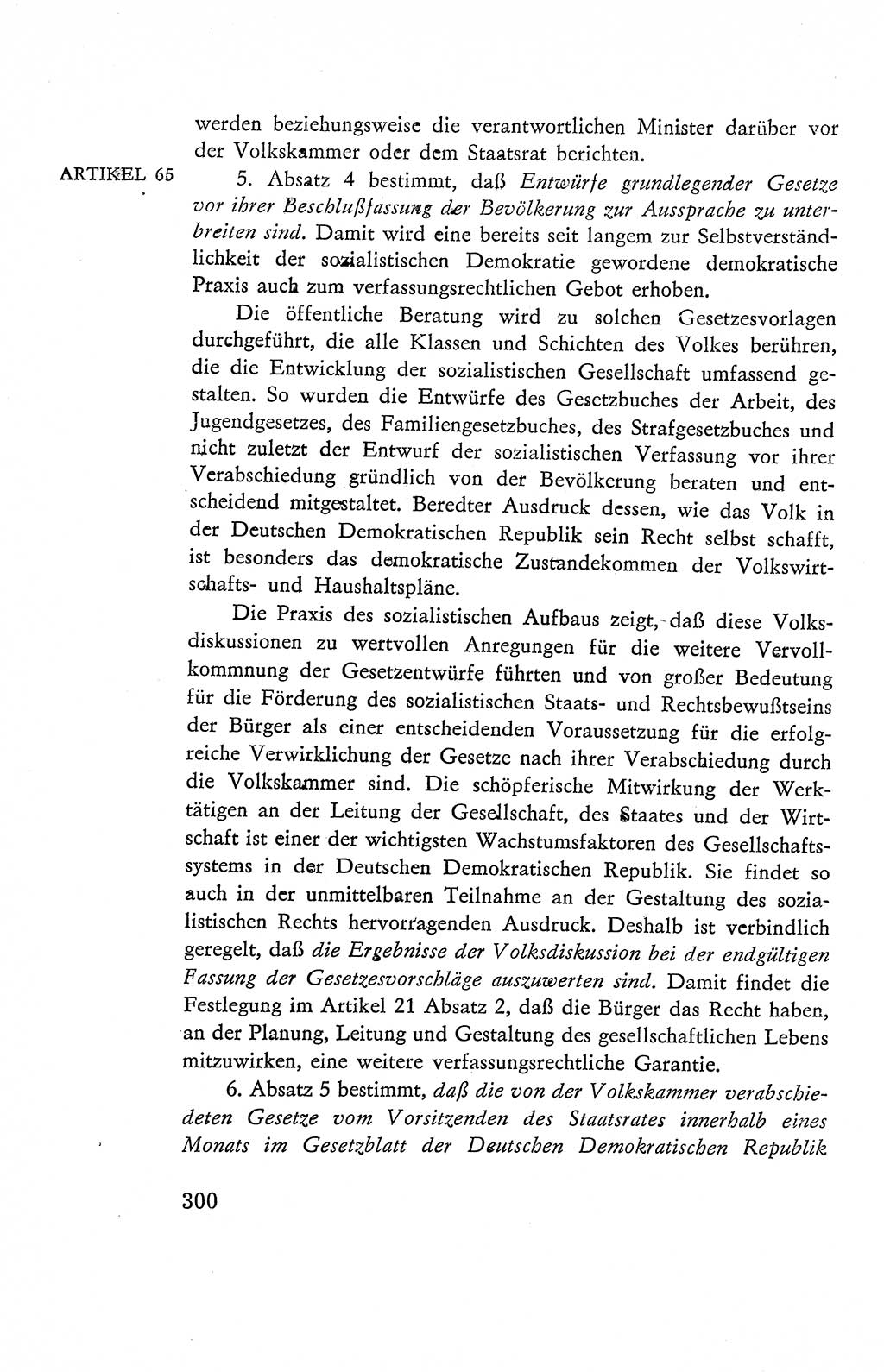 Verfassung der Deutschen Demokratischen Republik (DDR), Dokumente, Kommentar 1969, Band 2, Seite 300 (Verf. DDR Dok. Komm. 1969, Bd. 2, S. 300)