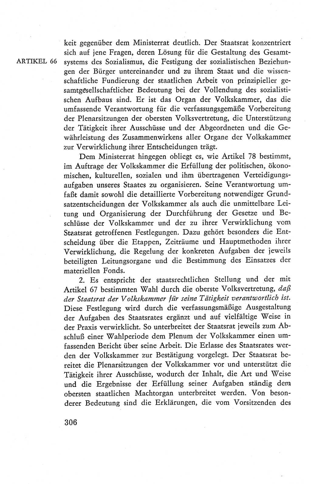 Verfassung der Deutschen Demokratischen Republik (DDR), Dokumente, Kommentar 1969, Band 2, Seite 306 (Verf. DDR Dok. Komm. 1969, Bd. 2, S. 306)