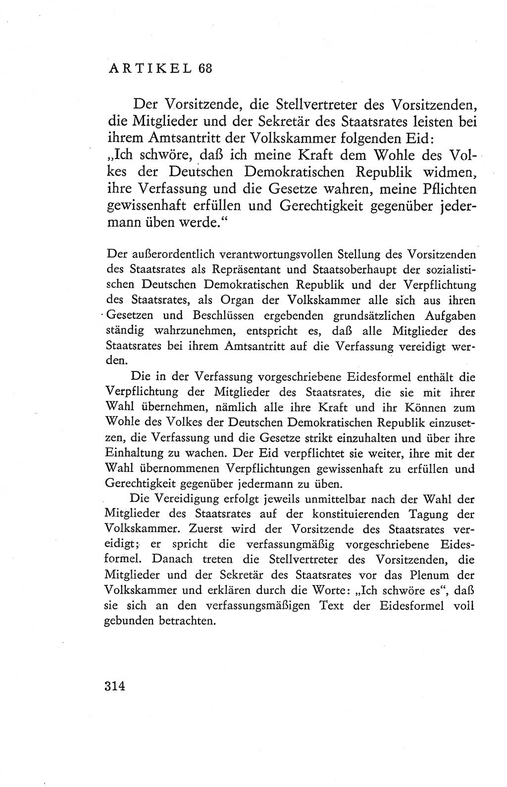 Verfassung der Deutschen Demokratischen Republik (DDR), Dokumente, Kommentar 1969, Band 2, Seite 314 (Verf. DDR Dok. Komm. 1969, Bd. 2, S. 314)