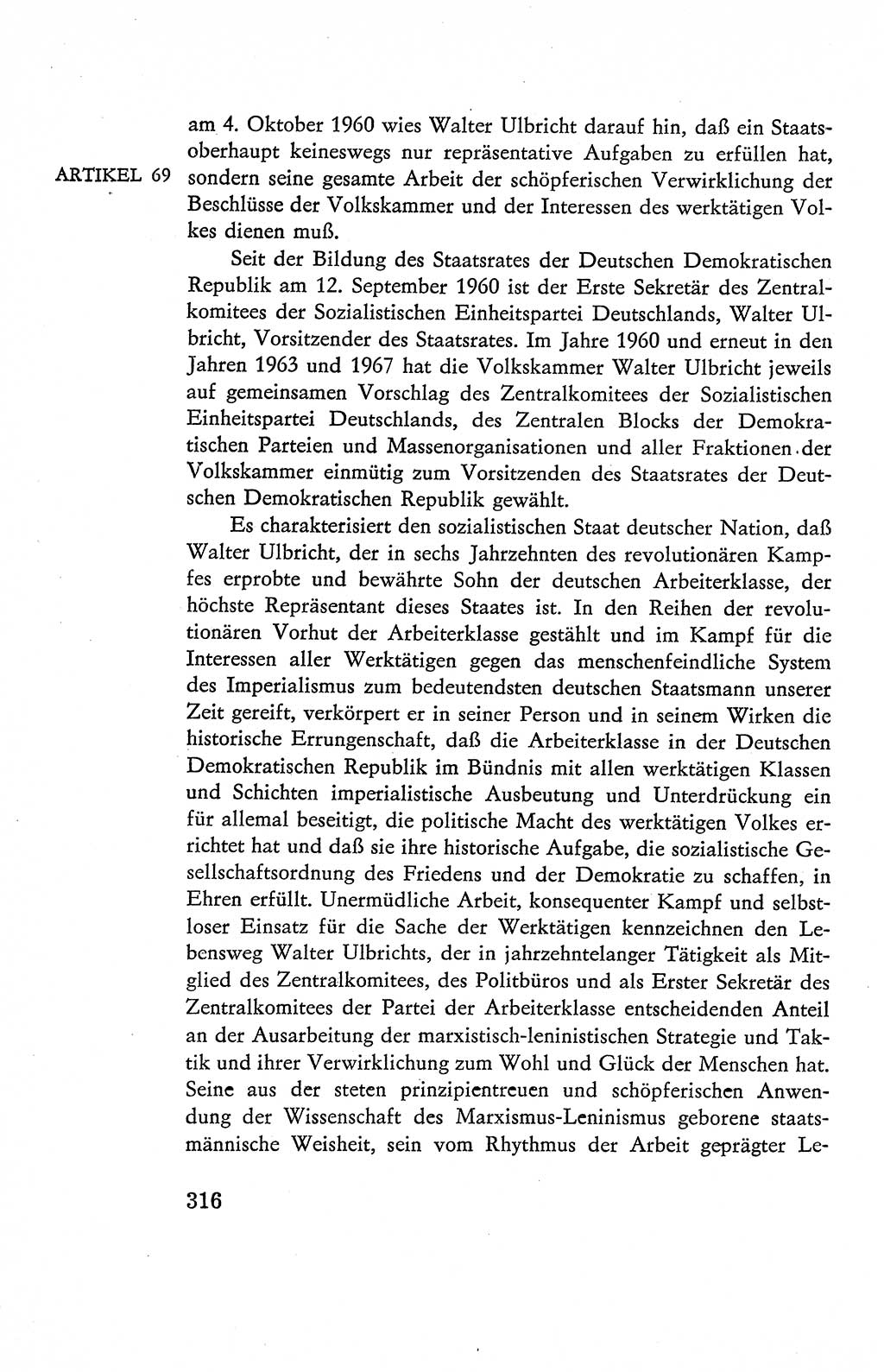 Verfassung der Deutschen Demokratischen Republik (DDR), Dokumente, Kommentar 1969, Band 2, Seite 316 (Verf. DDR Dok. Komm. 1969, Bd. 2, S. 316)