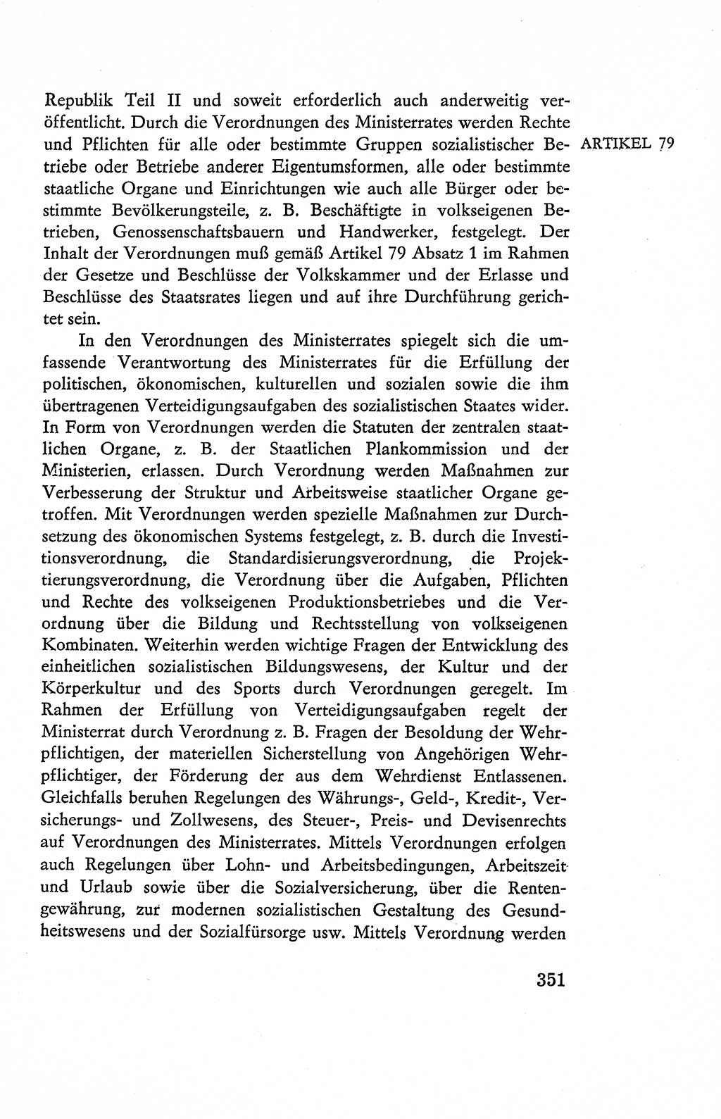 Verfassung der Deutschen Demokratischen Republik (DDR), Dokumente, Kommentar 1969, Band 2, Seite 351 (Verf. DDR Dok. Komm. 1969, Bd. 2, S. 351)