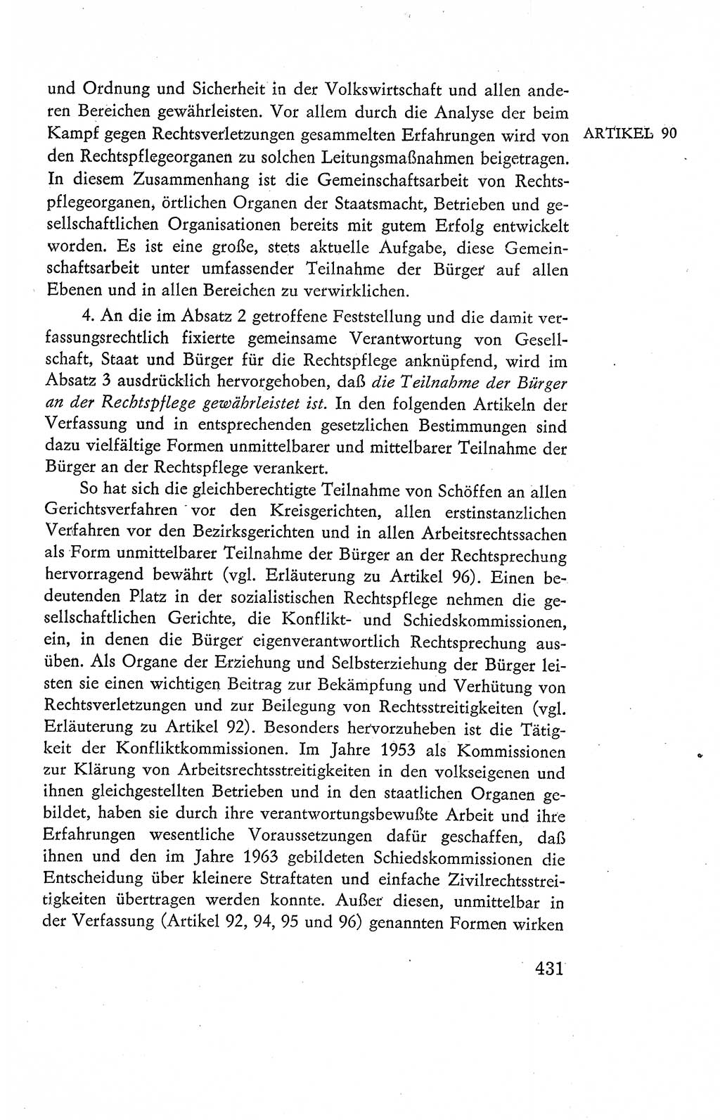 Verfassung der Deutschen Demokratischen Republik (DDR), Dokumente, Kommentar 1969, Band 2, Seite 431 (Verf. DDR Dok. Komm. 1969, Bd. 2, S. 431)