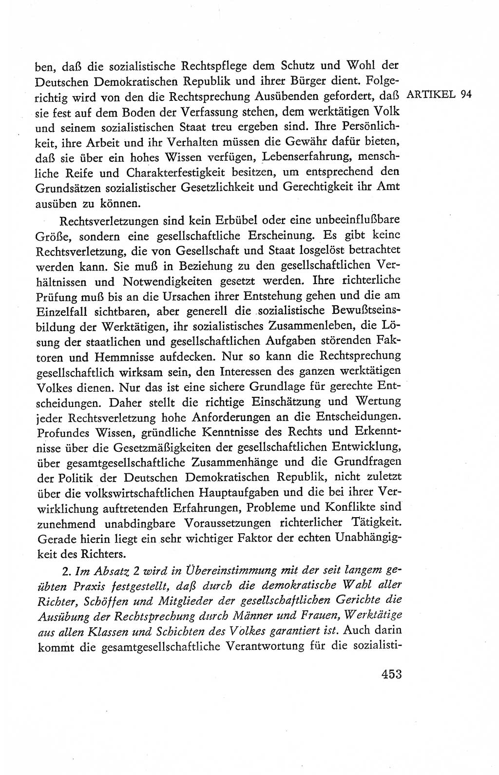 Verfassung der Deutschen Demokratischen Republik (DDR), Dokumente, Kommentar 1969, Band 2, Seite 453 (Verf. DDR Dok. Komm. 1969, Bd. 2, S. 453)