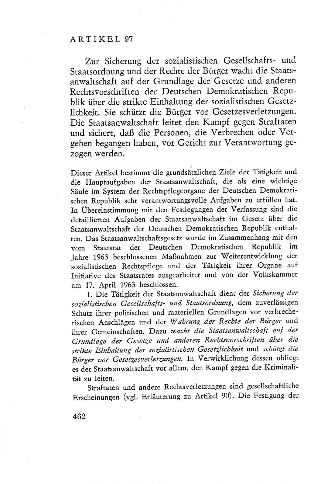 Verfassung der Deutschen Demokratischen Republik (DDR), Dokumente, Kommentar 1969, Band 2, Seite 462 (Verf. DDR Dok. Komm. 1969, Bd. 2, S. 462)