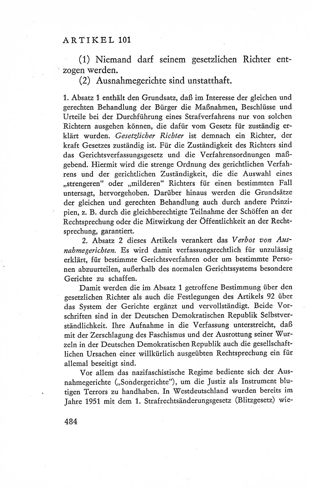 Verfassung der Deutschen Demokratischen Republik (DDR), Dokumente, Kommentar 1969, Band 2, Seite 484 (Verf. DDR Dok. Komm. 1969, Bd. 2, S. 484)