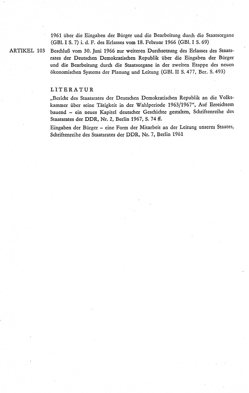 Verfassung der Deutschen Demokratischen Republik (DDR), Dokumente, Kommentar 1969, Band 2, Seite 494 (Verf. DDR Dok. Komm. 1969, Bd. 2, S. 494)