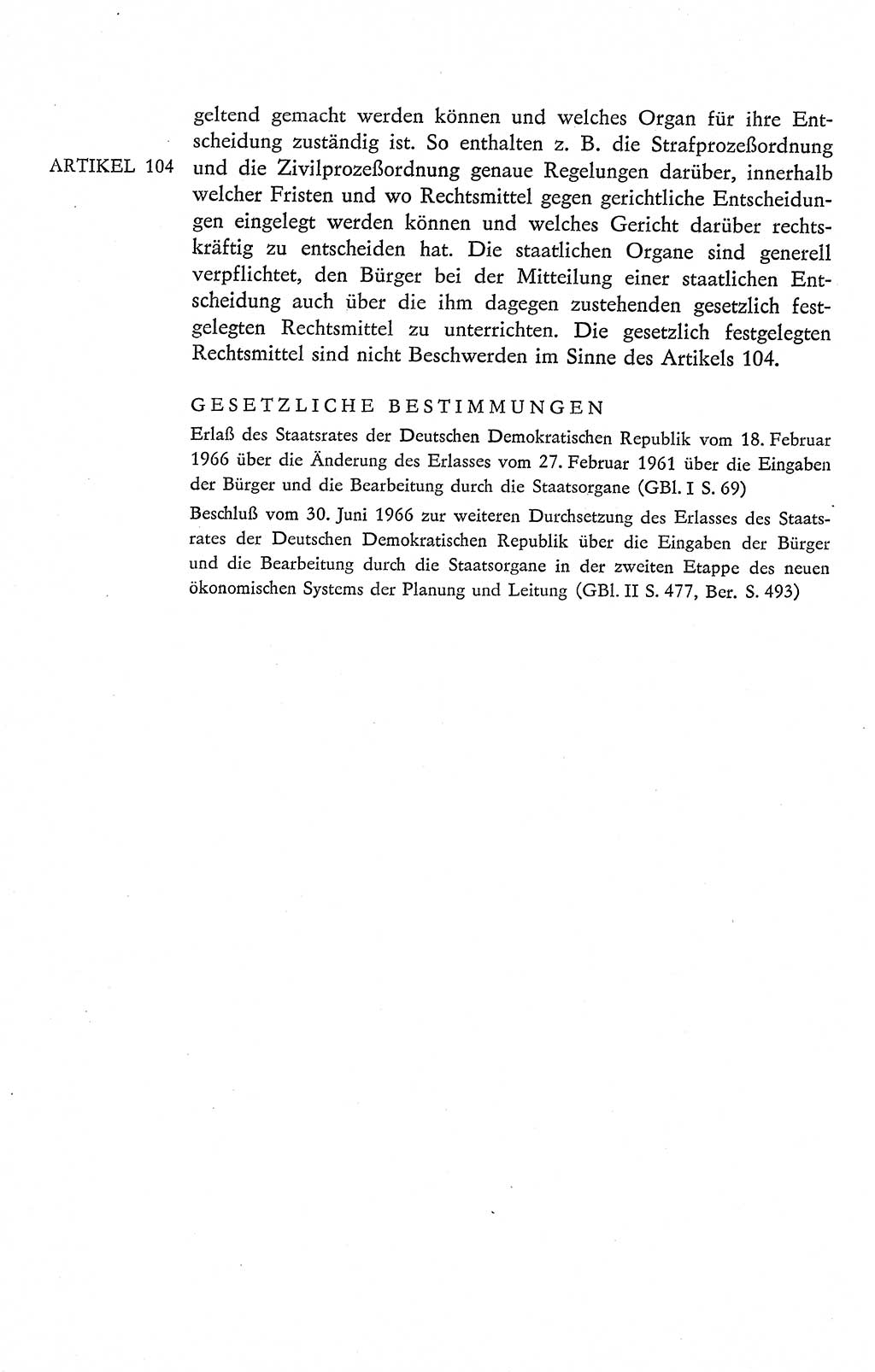 Verfassung der Deutschen Demokratischen Republik (DDR), Dokumente, Kommentar 1969, Band 2, Seite 498 (Verf. DDR Dok. Komm. 1969, Bd. 2, S. 498)