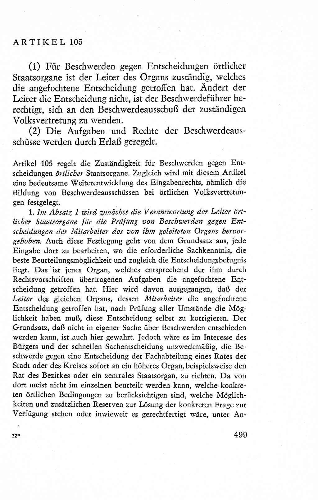 Verfassung der Deutschen Demokratischen Republik (DDR), Dokumente, Kommentar 1969, Band 2, Seite 499 (Verf. DDR Dok. Komm. 1969, Bd. 2, S. 499)