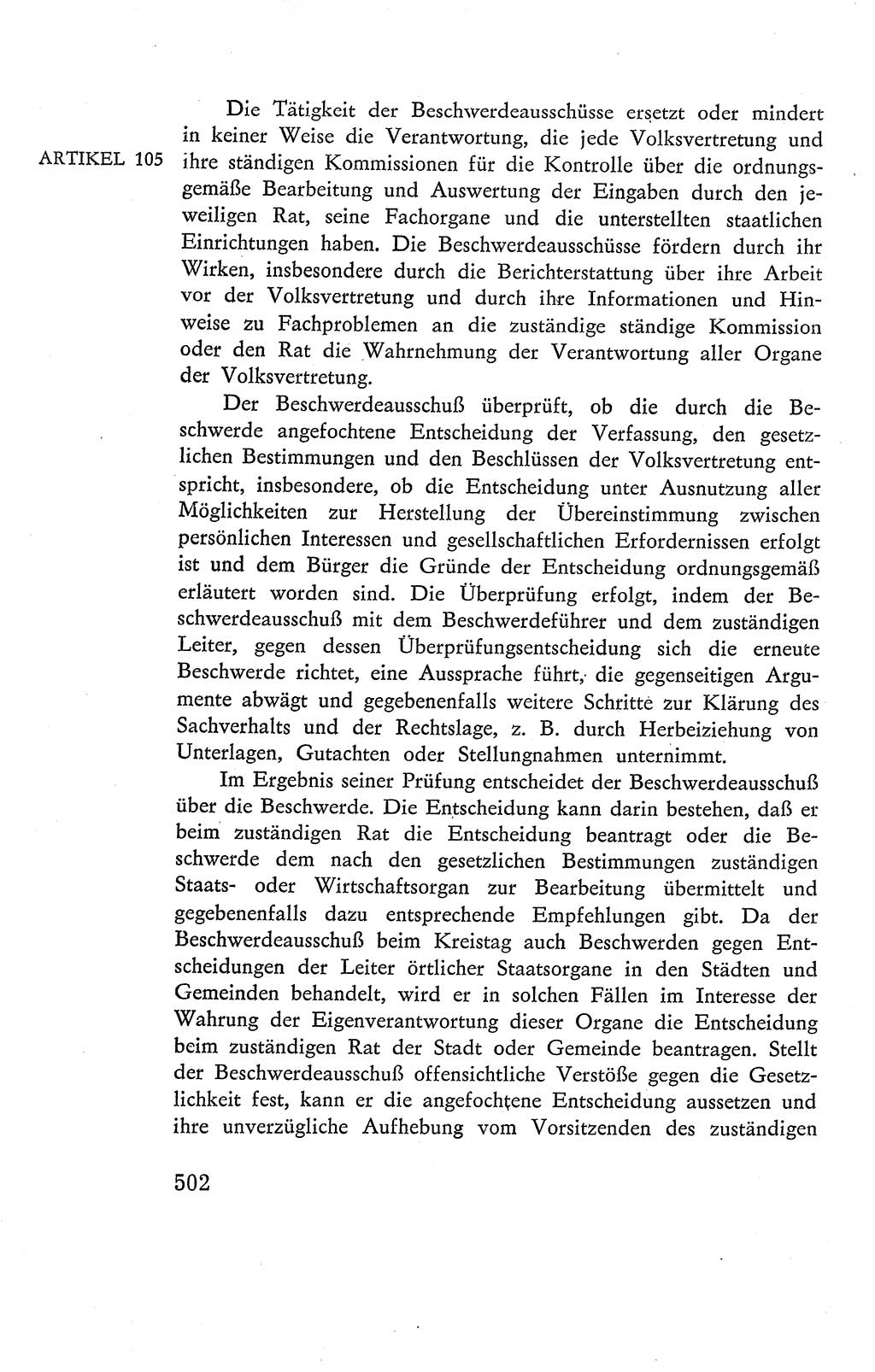 Verfassung der Deutschen Demokratischen Republik (DDR), Dokumente, Kommentar 1969, Band 2, Seite 502 (Verf. DDR Dok. Komm. 1969, Bd. 2, S. 502)