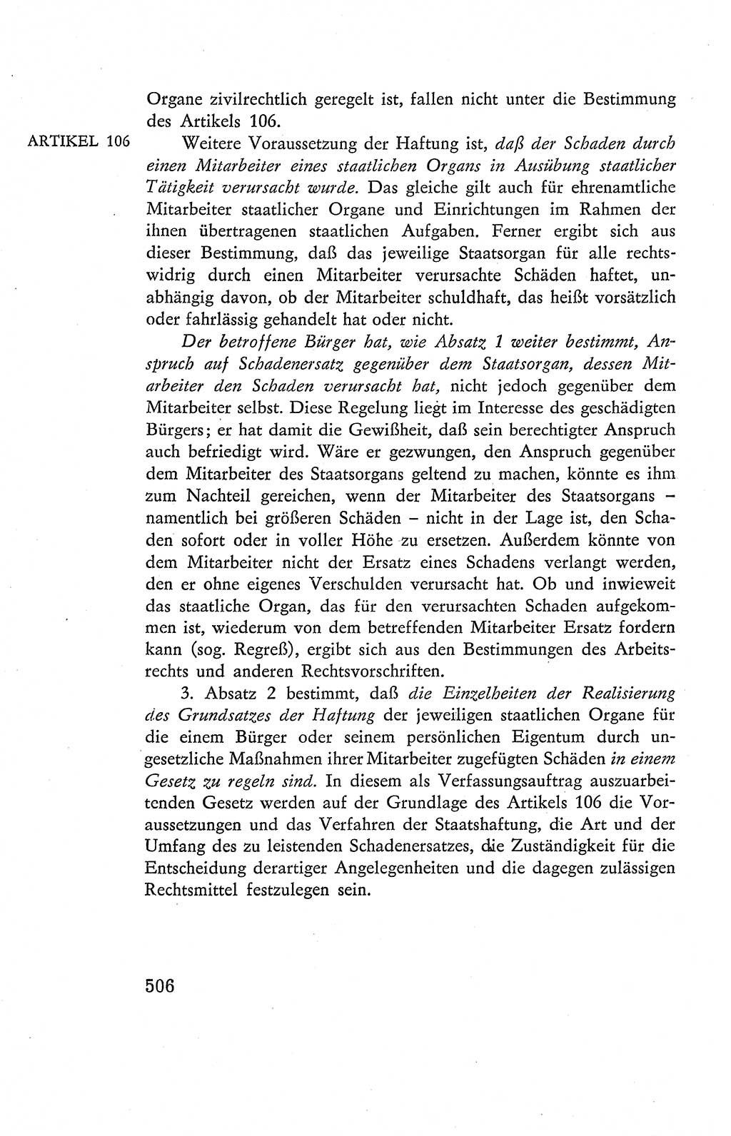 Verfassung der Deutschen Demokratischen Republik (DDR), Dokumente, Kommentar 1969, Band 2, Seite 506 (Verf. DDR Dok. Komm. 1969, Bd. 2, S. 506)